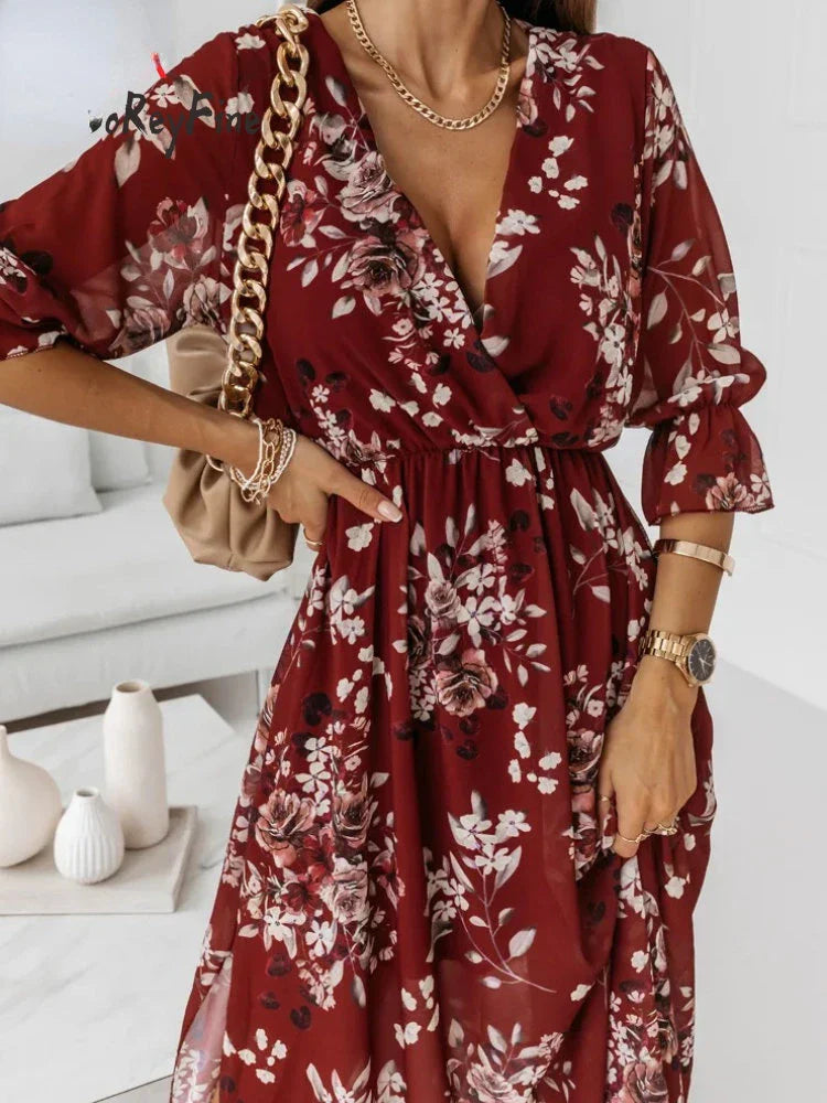 CLOVO™ - Chiffon zomerjurk
